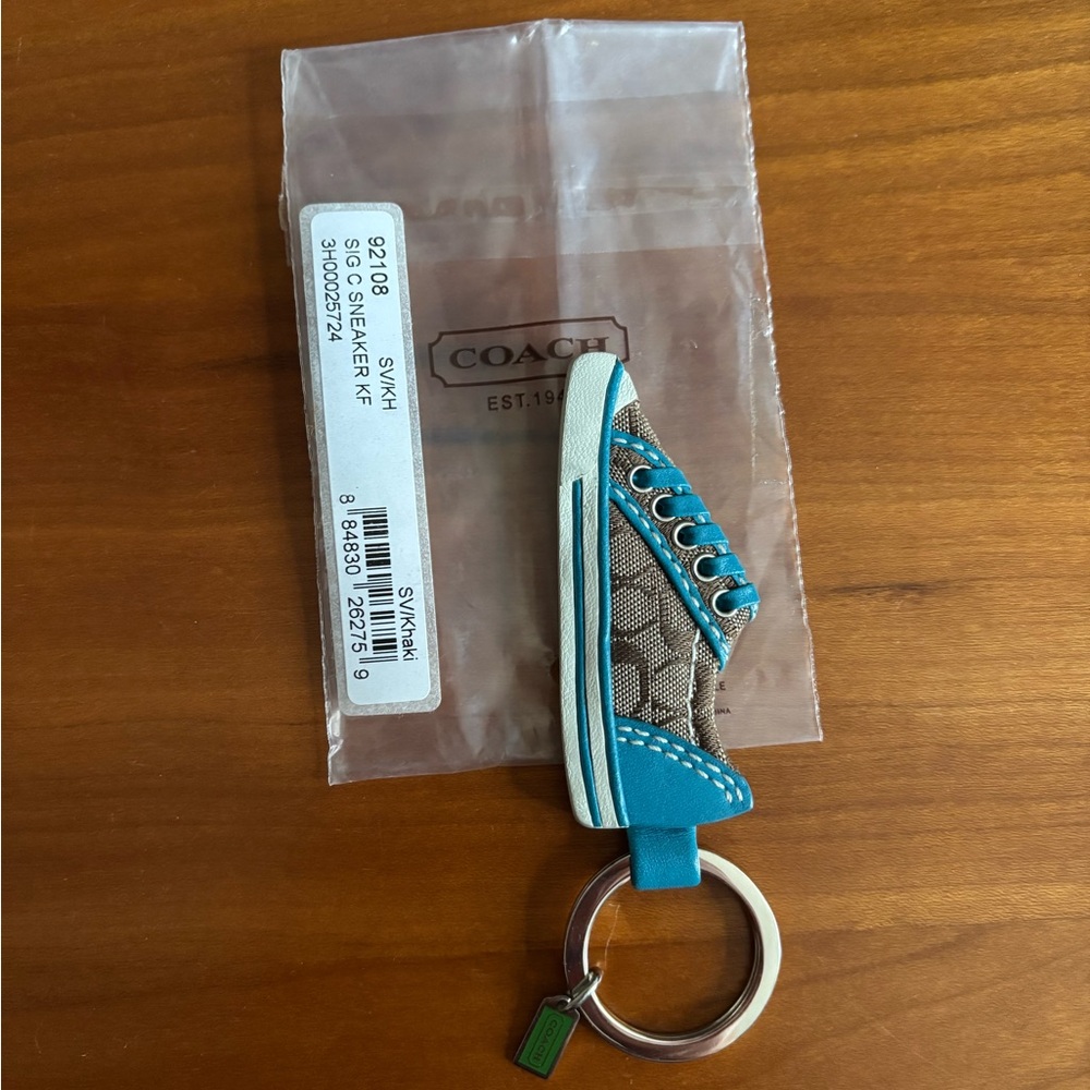 Coach Vintage Signature Sneaker Key Fob Charm